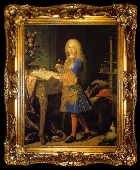 framed  Jean Ranc Portrait de Charles III, ta009-2